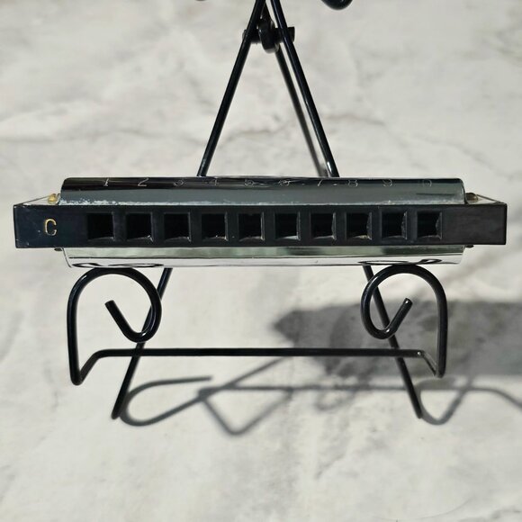 2 First Act Silver Harmonicas 10-hole in the key of C 4x1 - Picture 4 of 13